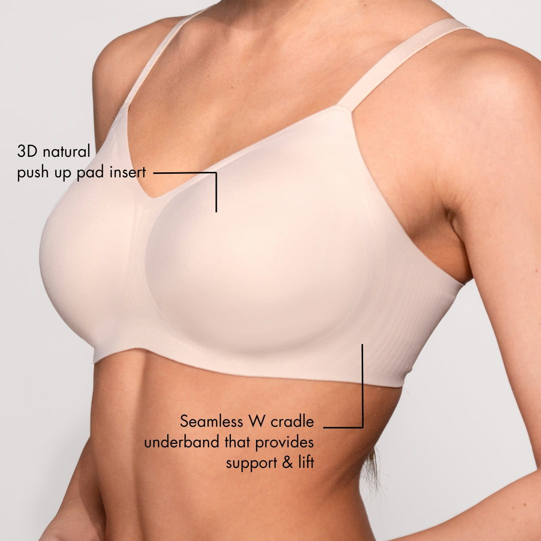 Floatley 2-Pack To The T-Shirt Wireless Lift Bra