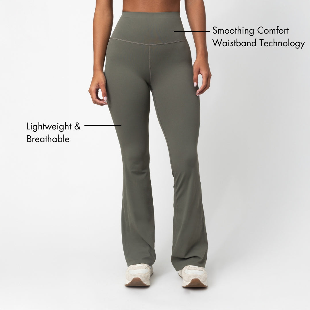 Floatley Cozy Adapt High Waisted Flare Leggings