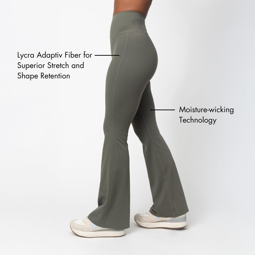 Floatley Cozy Adapt High Waisted Flare Leggings