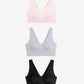 Floatley 3-Pack Cozy Bra & Cozy Wireless Scalloped Bra