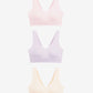 Floatley 3-Pack Cozy Wireless Scalloped Bra