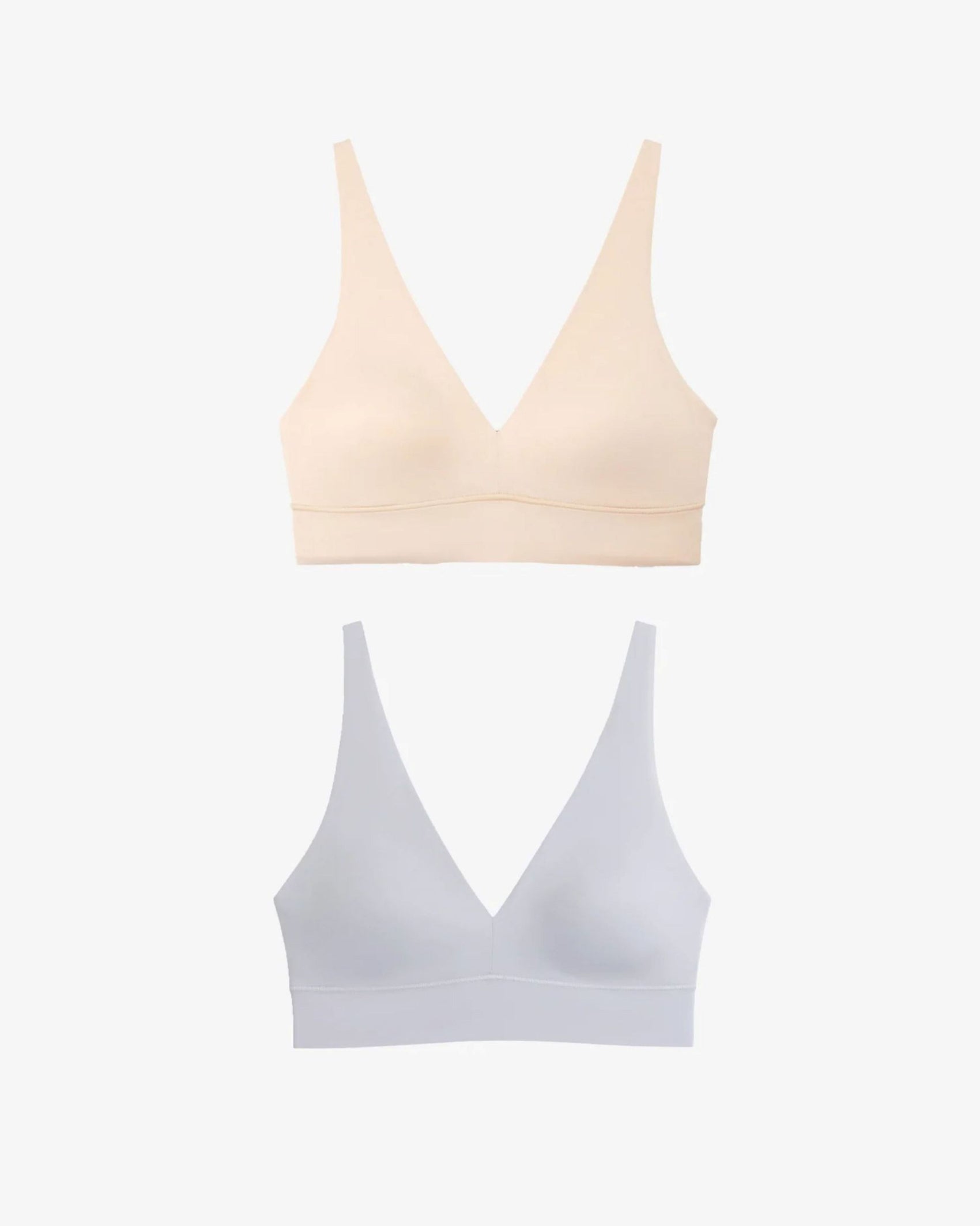 Floatley 2-Pack Cozy Wireless Plunge Bra